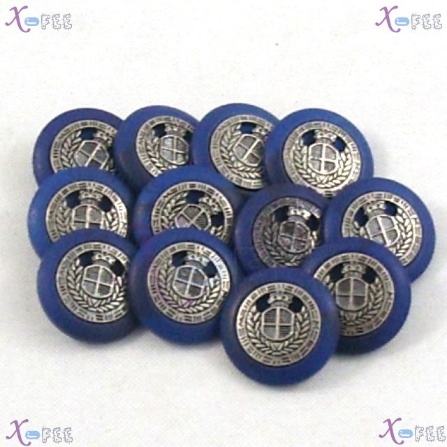 nkpf01264 Sewing & Fabric Wholesale 10 pcs 32L Two Parts Blue Nylon Craft Textile Buttons 2
