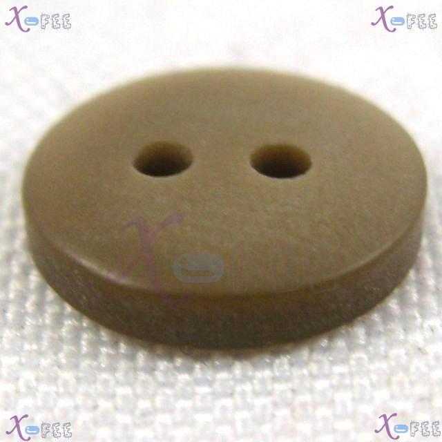 nkpf01277 Hot 100pcs Crafts Sewing Fabric Textile Fashion 16L Costume Brown Resin Button 3