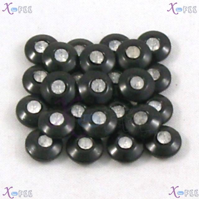 nkpf01278 Wholesale 48pcs 20L Sewing Notions Costume Crystal Black Resin Textile Buttons 2