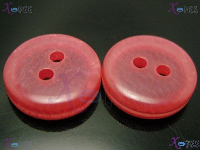 nkpf01284 Wholesale Lots 20L 50pcs Sewing & Fabric Red Transparent Silver Costume Buttons 3