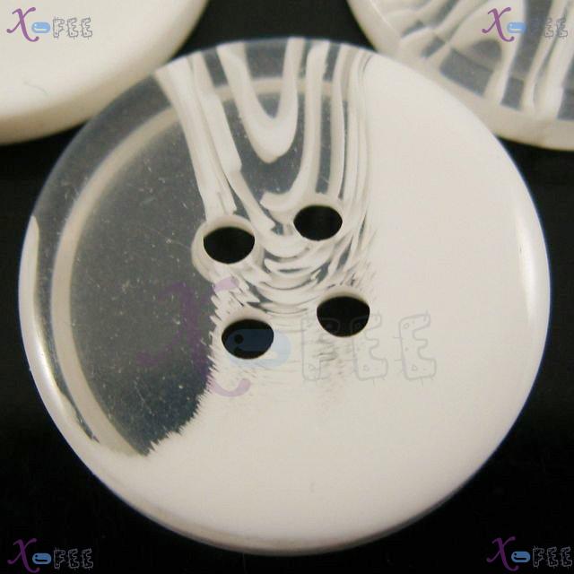 nkpf01298 Wholesale 30PCS Crafts Sewing Fabric Fad Transparent 28L Resin Costume Buttons 3