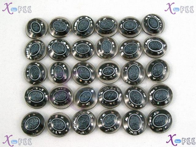 nkpf01302 Textile Wholesale 30pcs 22L Sewing & Fabric Fashion Silver Costume Resin Buttons 2
