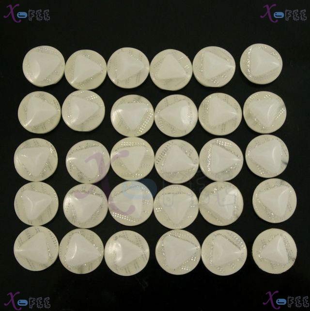 nkpf01309 Hot Wholesale 20pcs Crafts Sewing Fabric Notios 22L Silver Costume Resin Buttons 2