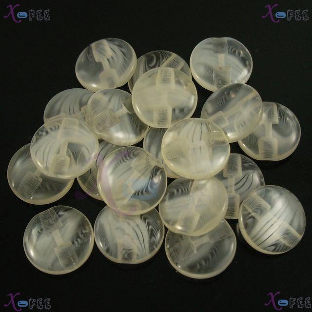 nkpf01330 Hot Wholesale White Crafts Sewing Fabric Notions 15pcs 26L Costume Resin Buttons 3
