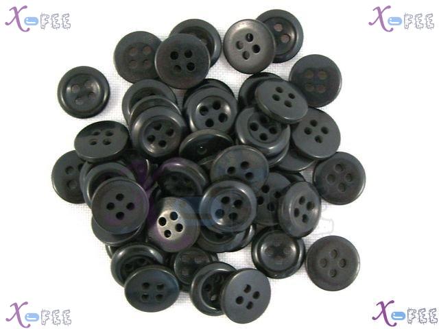 nkpf01343 Crafts Wholesale Lots 50pcs Sewing & Fabric Costume Resin 15L Black Suit Buttons 2