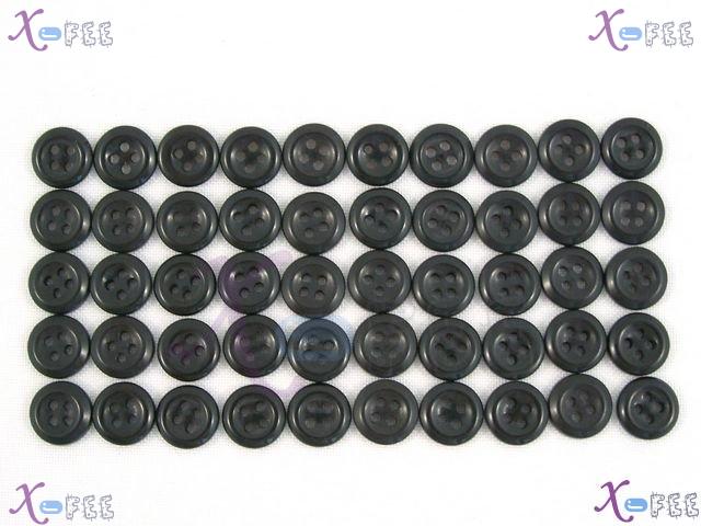 nkpf01343 Crafts Wholesale Lots 50pcs Sewing & Fabric Costume Resin 15L Black Suit Buttons 3