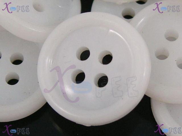 nkpf01344 Classic Flat White Wholesale Four Holes 30pcs Costume Suit Sewing China Buttons 1