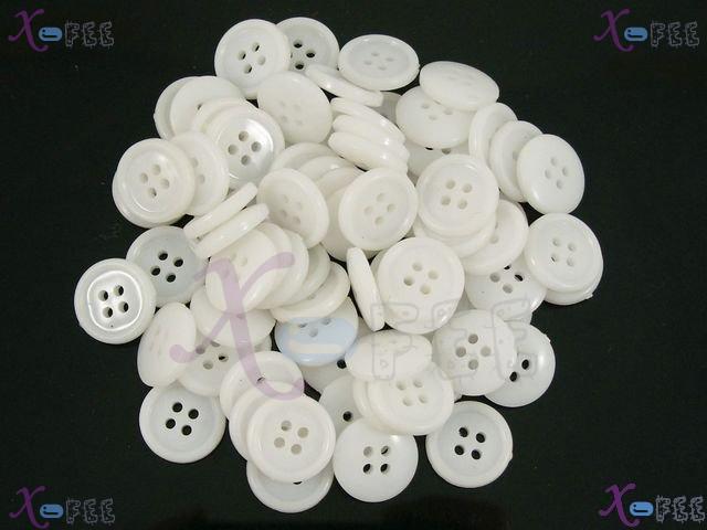 nkpf01344 Classic Flat White Wholesale Four Holes 30pcs Costume Suit Sewing China Buttons 2