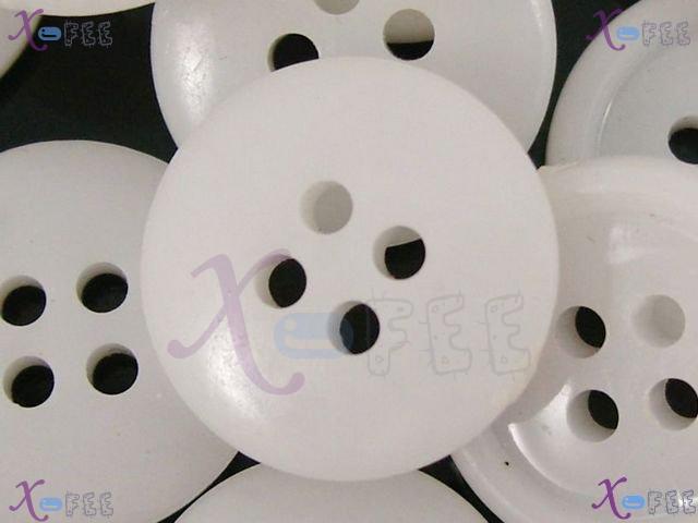 nkpf01344 Classic Flat White Wholesale Four Holes 30pcs Costume Suit Sewing China Buttons 3