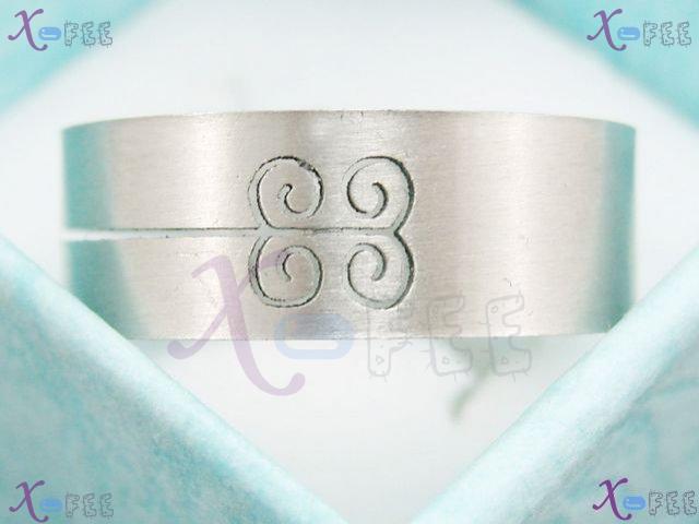 nrjz00044 Collection Fashion Jewelry Smooth Simple Flower Stainless Steel China Men's Ring 1