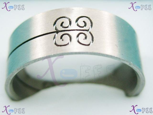 nrjz00044 Collection Fashion Jewelry Smooth Simple Flower Stainless Steel China Men's Ring 4