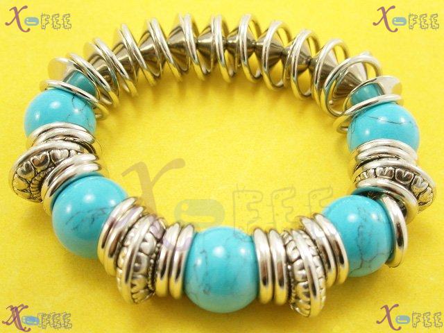 sl00409 New Fashion Regional Jewelry Turquoise Tibetan Silver Amulet Minority Bracelet 3
