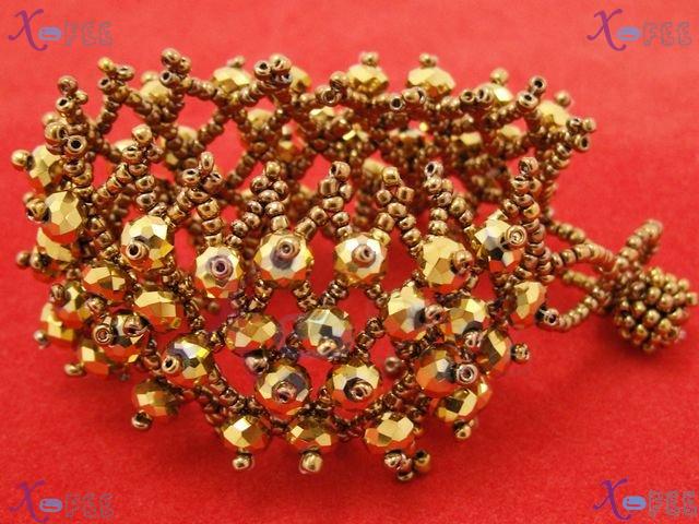 sl00584 Metal Color Fashion Jewelry Craft Woven Glaze Handmade Prom Princess Bracelet 2