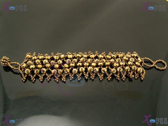 sl00584 Metal Color Fashion Jewelry Craft Woven Glaze Handmade Prom Princess Bracelet 3