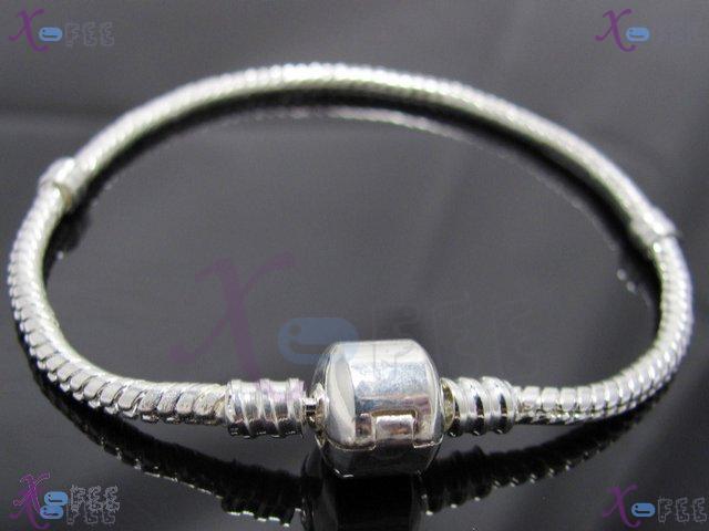 sl00600 Fashion Jewelry Crafts 20CM Silver Plated Copper Snake Chain Fit Charm Bracelet 1