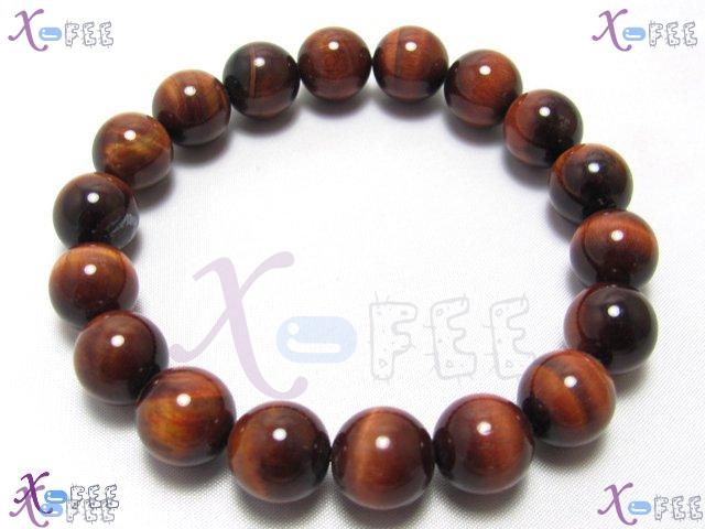 sl00618 NEW Fashion Genuine Tiger Eye Prayer Beads Handmade Unisex Elastic Bracelet 1