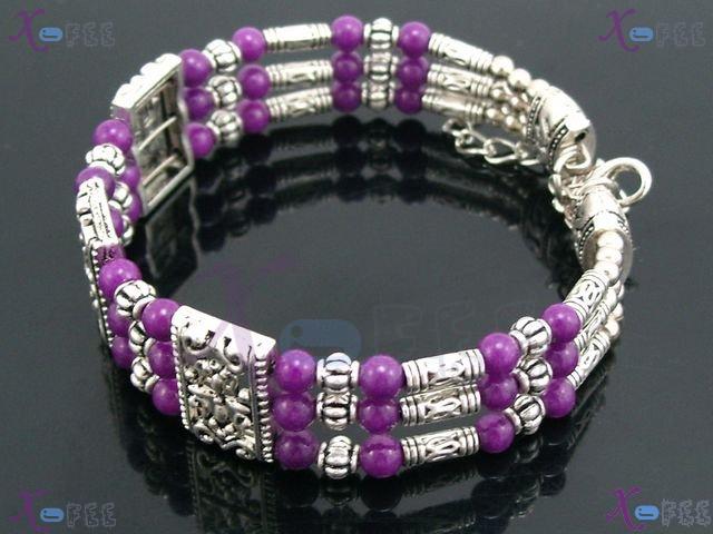 sz00247 Collection Fashion Jewelry Ethnic Regional Tribal Purple Agate Tibet Bracelet 2