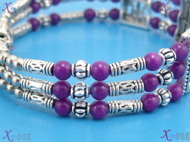 sz00247 Collection Fashion Jewelry Ethnic Regional Tribal Purple Agate Tibet Bracelet 4