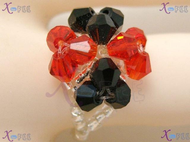tsr00062 New Size7.5 Fashion Jewelry Cutting Crystal Finger Ring 2