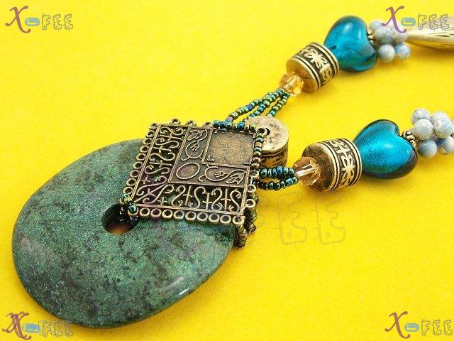 tsxl00501 Tibet Collection Fashion Jewelry Ornament Ethnic Color Glaze Turquoise Necklace 2
