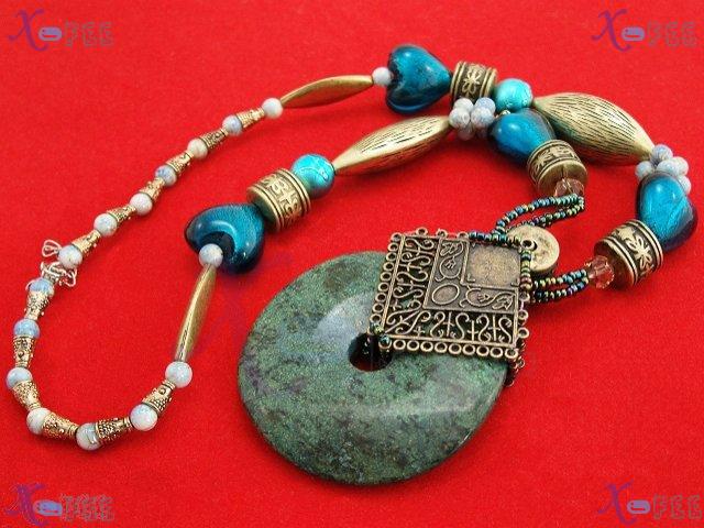 tsxl00501 Tibet Collection Fashion Jewelry Ornament Ethnic Color Glaze Turquoise Necklace 3