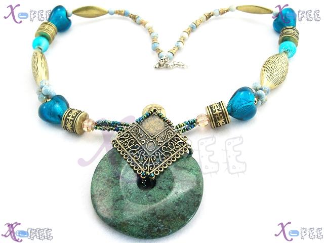 tsxl00501 Tibet Collection Fashion Jewelry Ornament Ethnic Color Glaze Turquoise Necklace 4
