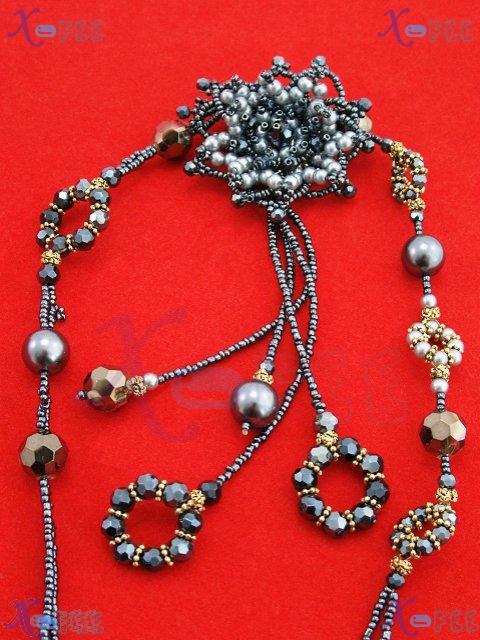 tsxl00551 Collection Fashion Jewelry Ornament Faux Crystal Pearl Copper Glaze Necklace 4