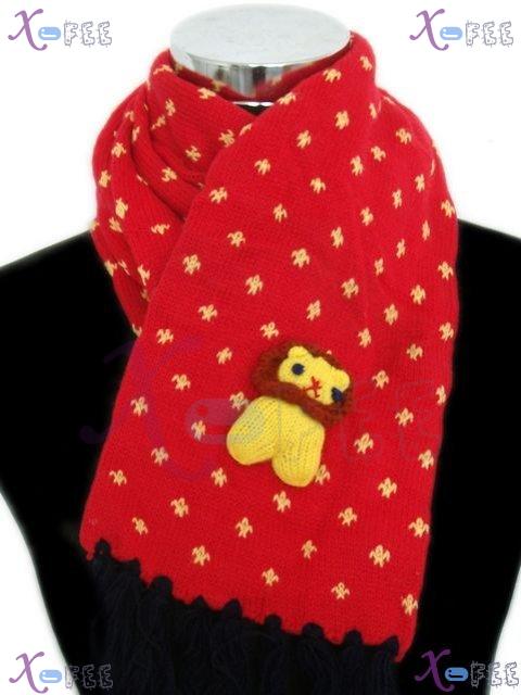 wjpj00458 New Mode Woman Clothing Accessory Girl Soft Child Red Winter Shawl Wrap Scarf 1