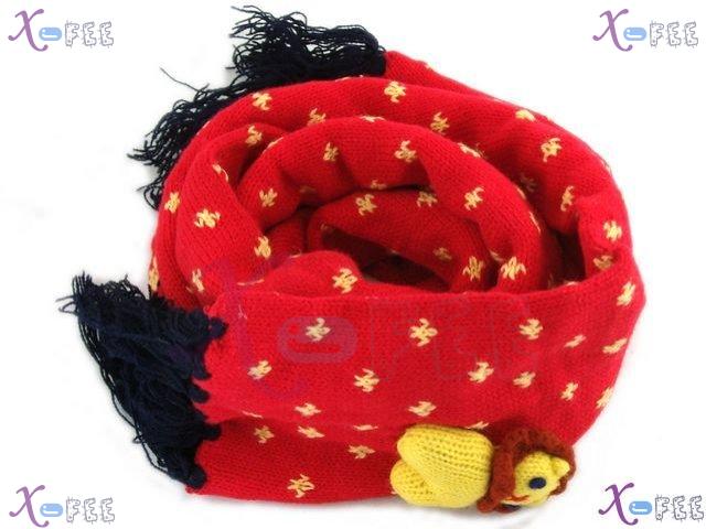 wjpj00458 New Mode Woman Clothing Accessory Girl Soft Child Red Winter Shawl Wrap Scarf 2