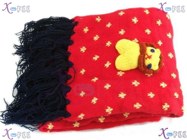 wjpj00458 New Mode Woman Clothing Accessory Girl Soft Child Red Winter Shawl Wrap Scarf 4