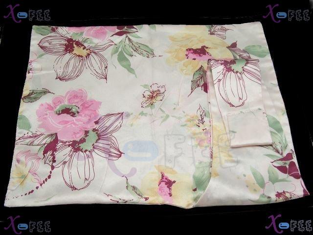 xfj00089 New Beige Woman Accessory Magic Silk Flower Versatile Neckerchief Wrap Scarf 1