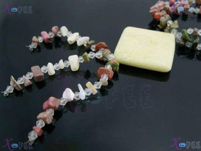 xl00451 New Prom Fashion Jewelry Collection Ethnic Jasper Glaze Marble Long Necklace 2