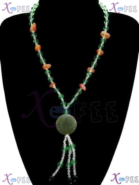 xl00493 Prom Collection Fashion Jewelry Ornament Jasper Agate Glaze Black Onyx Necklace 1