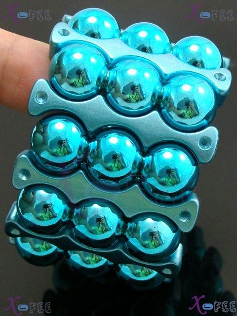 yklb00017 Hot Skyblue Collection Woman Fashion Jewelry Acryl Beads Spacer Stretch Bracelet 1