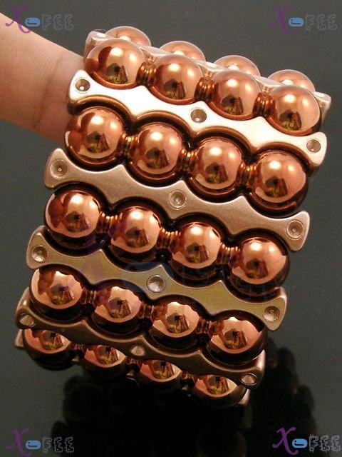 yklb00018 New Collection Woman Fashion Jewelry Brown Acryl Beads Spacer Stretch Bracelet 4
