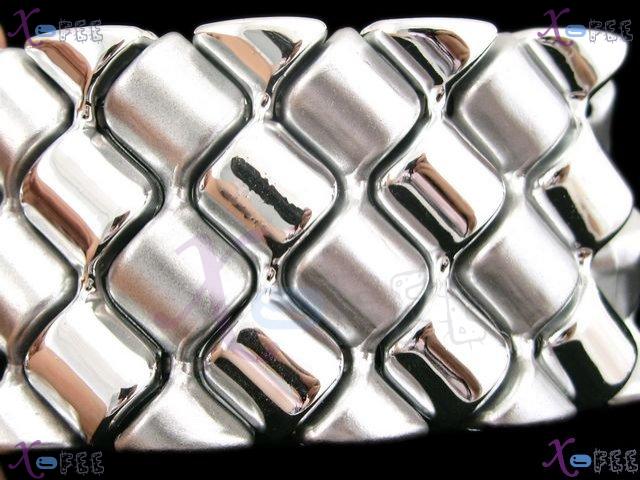 yklb00027 Hot Argent Collection Woman Fashion Jewelry Acryl Gear Spacer Stretch Bracelet 3