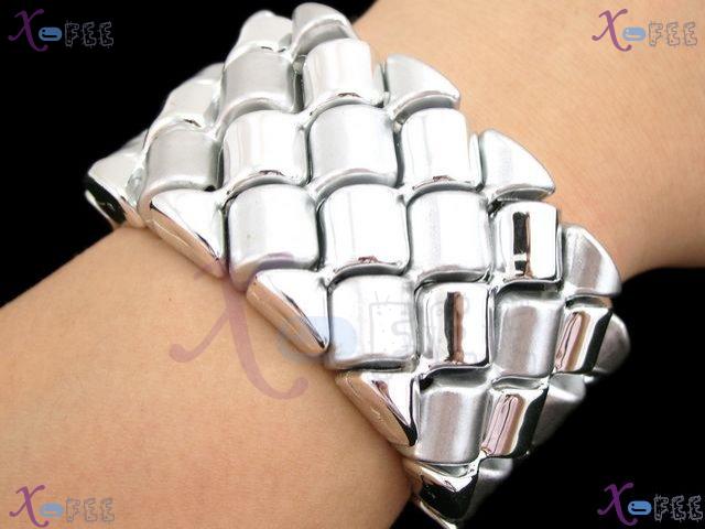 yklb00027 Hot Argent Collection Woman Fashion Jewelry Acryl Gear Spacer Stretch Bracelet 4