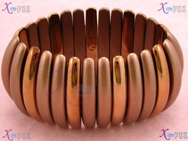 yklb00049 Brown Ornament Woman Fashion Jewelry Acryl Metropolis Crescent Stretch Bracelet 4