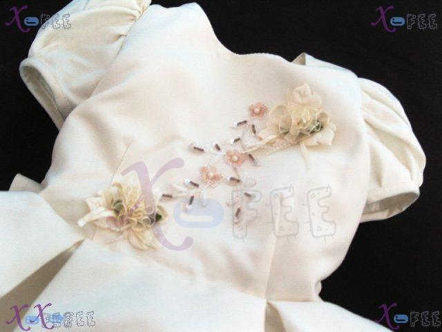 hstd00001 Girl's Wedding Pageant Party Flower Custom-made Dress 3