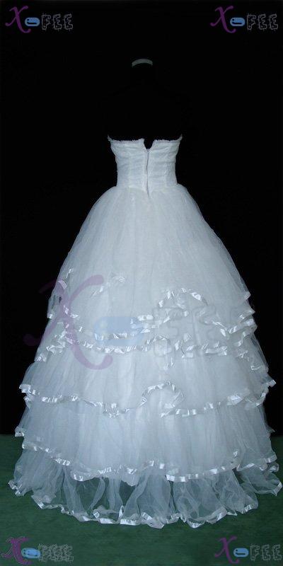 hsw00005 Strapless Bridal Custom-made Wedding Gown Wedding Dress 3