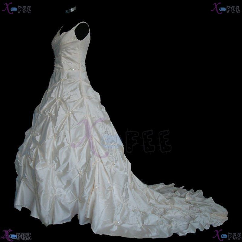 hsw00012 New Custom-made Sleeveless Wedding Dress Wedding Gown 1