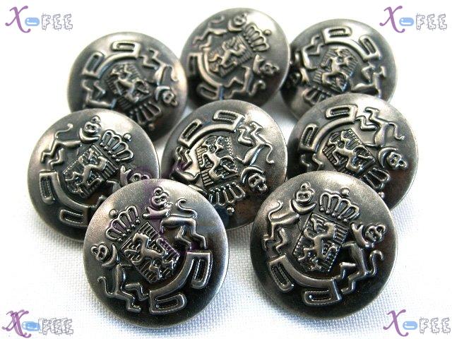 nkpf00056 NEW Wholesale Lots 8pcs Costume Metal 36L Animals Tiara Design Sewing Buttons 3