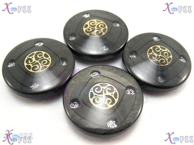 nkpf00270 Wholesale 4pcs Crafts Sewing Fabric Textile Fashion Tribe Metal Resin Buttons 1