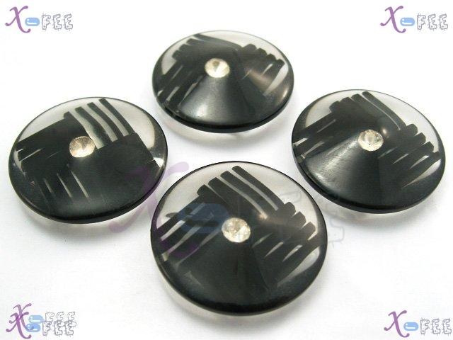 nkpf00273 Wholesale Lots Crafts Sewing Fabric Textile 4pcs Diamond Imitation Resin Buttons 1