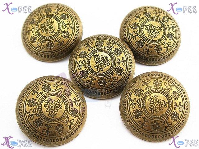 nkpf00404 6pcs Wholesale Crafts Sewing Fabric Textile Trend Minority Metal Costume Buttons 3