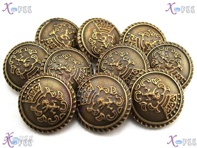 nkpf00470 New Stylist  Collections Wholesale 10pcs Unique Lion Crown 34L Plastic Buttons 3