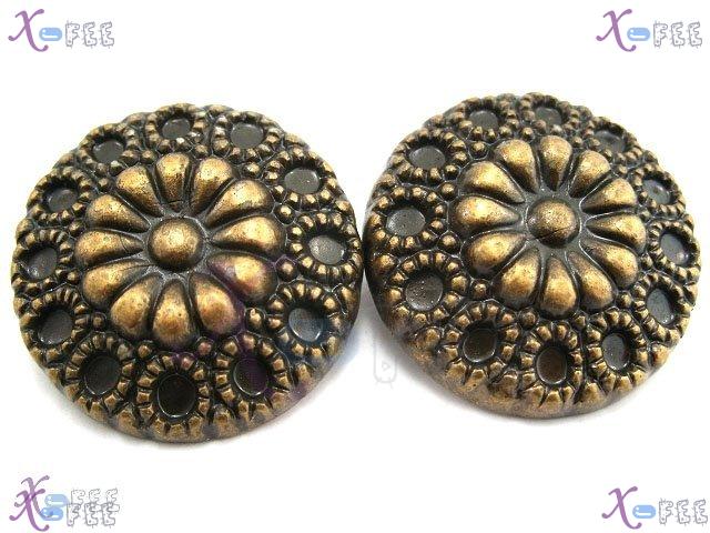 nkpf00488 Wholesale Crafts Sewing Fabric Textile 2pcs Tribe Pattern 58L Plastic Buttons 1