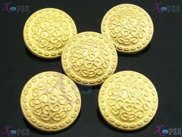 nkpf00587 Wholesale Lots 5pcs Golden Costume Design Metal Buttons 3