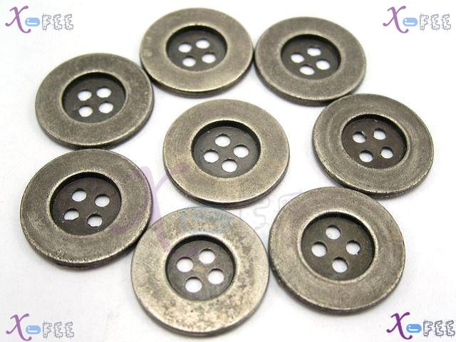 nkpf00596 Wholesale 8pcs Crafts Sewing Fabric Textile Abstraction Metal Pattern Buttons 1