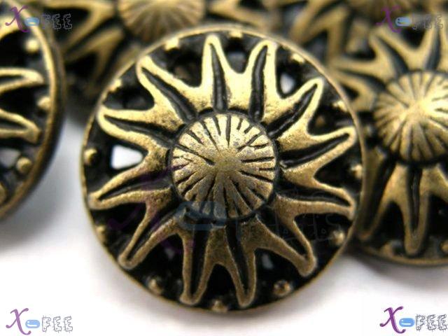 nkpf00606 Wholesale Blossom Crafts Sewing Fabric Textile Abstraction Metal 24L Buttons 1